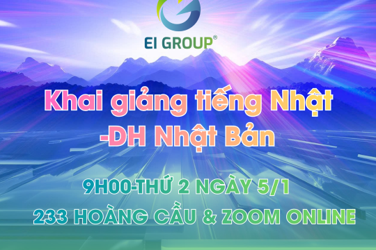 Khai giảng tiếng Nhật-DH Nhật Bản