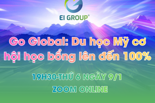 Go Global: Du học Mỹ cơ hội học bổng lên đến 100%