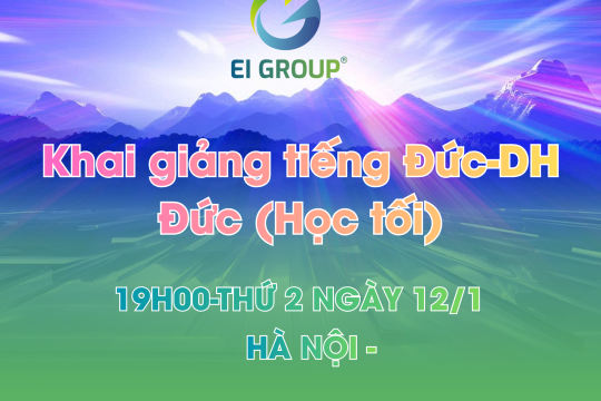 Khai giảng tiếng Đức-DH Đức (Học tối)