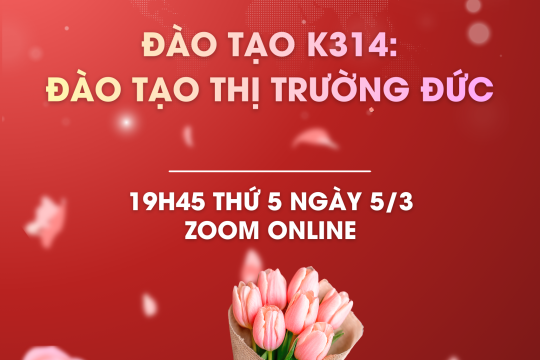 Đào tạo K314: Đào tạo thị trường Đức