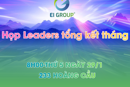 Họp Leaders tổng kết tháng