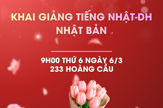 Khai giảng tiếng Nhật-DH Nhật Bản