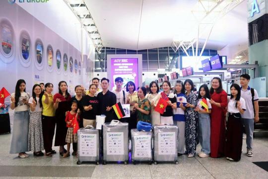 TIỄN BAY 3 HỌC VIÊN VƯƠN MÌNH VIẾT TIẾP ƯỚC MƠ TẠI ĐỨC